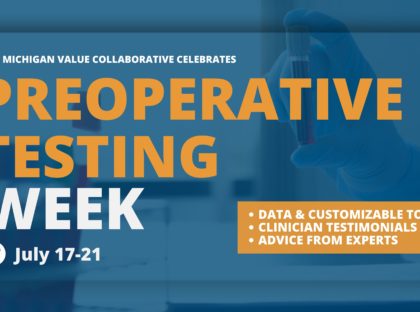 MVC Calls Attention to Research, Resources During Week-Long Preoperative Testing Campaign