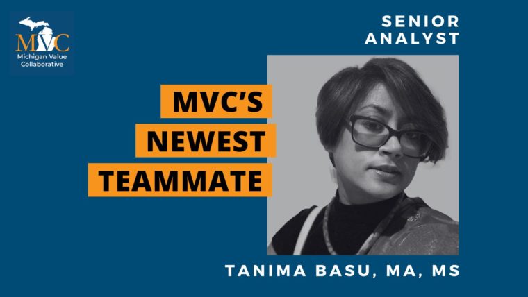 MVC Welcomes New Senior Analyst, Tanima Basu, MA, MS