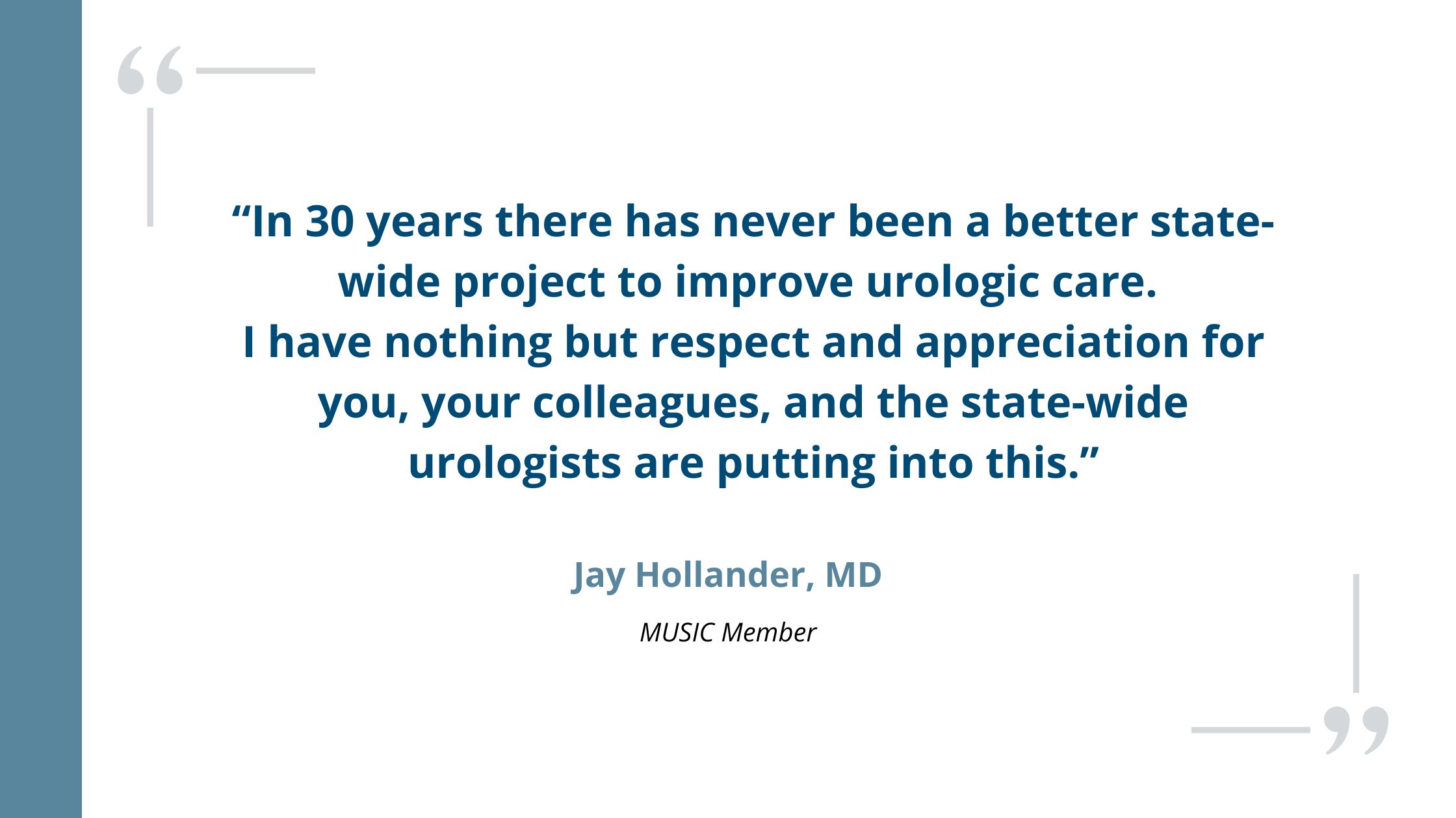 MSQC Quote – Blog Jay Hollander, MD testimonial quoted