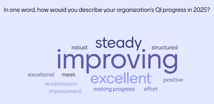MVC Participants QI Progress Word Cloud