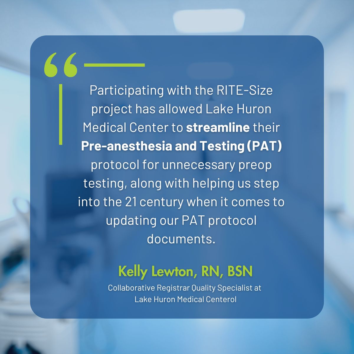 Kelly Lewton, RN, BSN quote